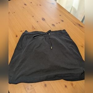 GreenTea Black A-Line Skirt for Casual Wear